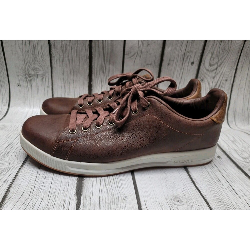 Kuru Roam Classic Court Mens 12 M Clove Brown Athletic Leather Shoes Sneakers